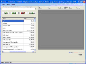 Prikaz šifarnika robe